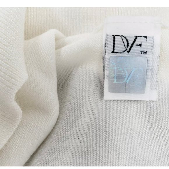 DVF Ruffle Benni Merin Wool Blend Sweater Pullover - Picture 4 of 5